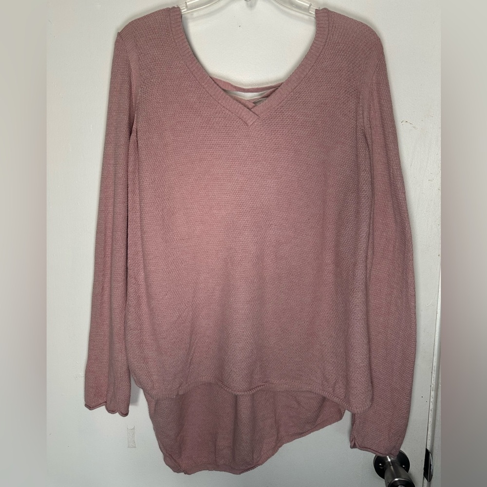 Democracy Pink Knit Sweater
